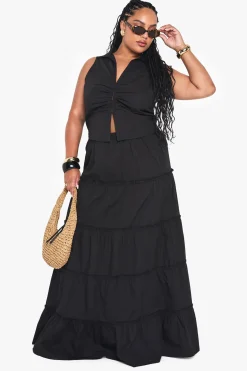 boohoo Gilet à détails plissés grande taille<Femme Tailleurs|Tops