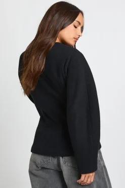 boohoo Gilet à effet laine et coupe ajustée<Femme Vestes & Manteaux