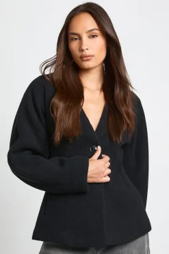 boohoo Gilet à effet laine et coupe ajustée<Femme Vestes & Manteaux