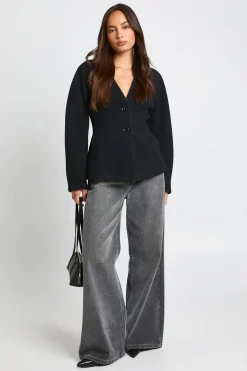 boohoo Gilet à effet laine et coupe ajustée<Femme Vestes & Manteaux