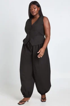 boohoo Gilet Effet Lin Grande Taille<Femme Tailleurs|Tops