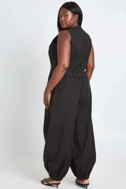 boohoo Gilet Effet Lin Grande Taille<Femme Tailleurs|Tops