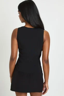 boohoo Gilet En Bengaline Avec Fermeture À Agrafes<Femme Tailleurs|Tops