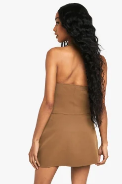 boohoo Gilet à encolure halter à détails de boucle<Femme Tailleurs|Tops