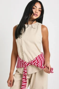 Gilet en corde tissée