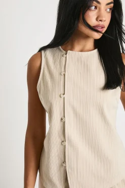 Gilet en corde tissée