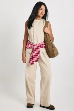 Gilet en corde tissée