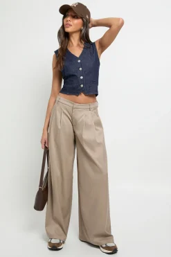 boohoo Gilet en jean<Femme Tailleurs|Denim
