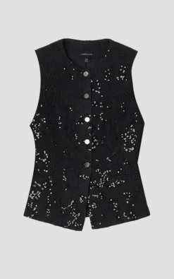 Gilet en Jean à Sequins