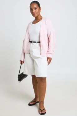 Gilet En Maille Douce Avec Détail Poches Et Encolure En V Plus