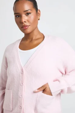 Gilet En Maille Douce Avec Détail Poches Et Encolure En V Plus