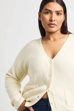 boohoo Gilet En Maille Douce Avec Poches Et Col En V<Femme Pulls Et Gilets|Toutes Les Mailles