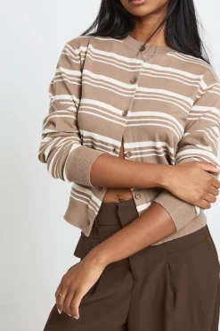 boohoo Gilet En Maille À Rayures Ultra Doux Col Rond<Femme Looks De Rentrée|Pulls Et Gilets