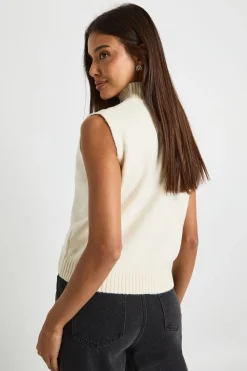 boohoo Gilet en maille tricotée douce avec détail de col<Femme Pulls Et Gilets|Toutes Les Mailles