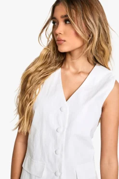 Gilet en nylon sur mesure à boutons