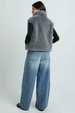 boohoo Gilet En Synthétique<Femme Vestes & Manteaux
