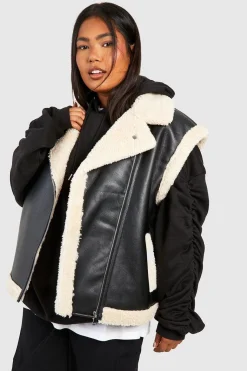 Gilet en synthétique avec garniture Teddy Plus
