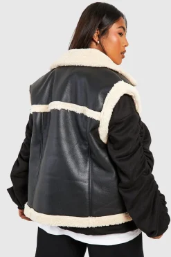 Gilet en synthétique avec garniture Teddy Plus
