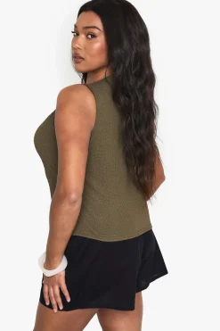 boohoo Gilet froissé grande taille<Femme Tailleurs|Tops