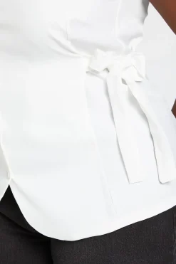 Gilet Grande Taille À Encolure Carrée Et Liens Latéraux