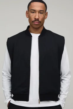 boohooMAN Gilet Léger Coupe Regular<Homme Manteaux Et Vestes