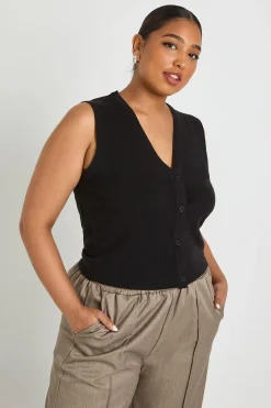 Gilet Léger Grande Taille À Boutons