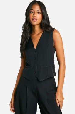 Gilet long ajusté