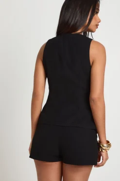 boohoo Gilet Long À Détail Doré<Femme Tailleurs|Tops