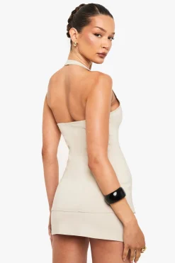 boohoo Gilet Long En Bengaline À Col En V<Femme Tailleurs|Tops