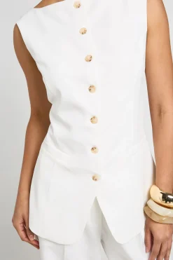 boohoo Gilet Long À Encolure Bateau<Femme Tailleurs|Tops