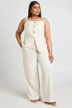 Gilet Long Grande Taille À Boutons Dorés