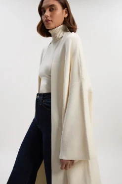 Gilet Long Midi en Maille