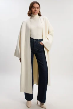 Gilet Long Midi en Maille
