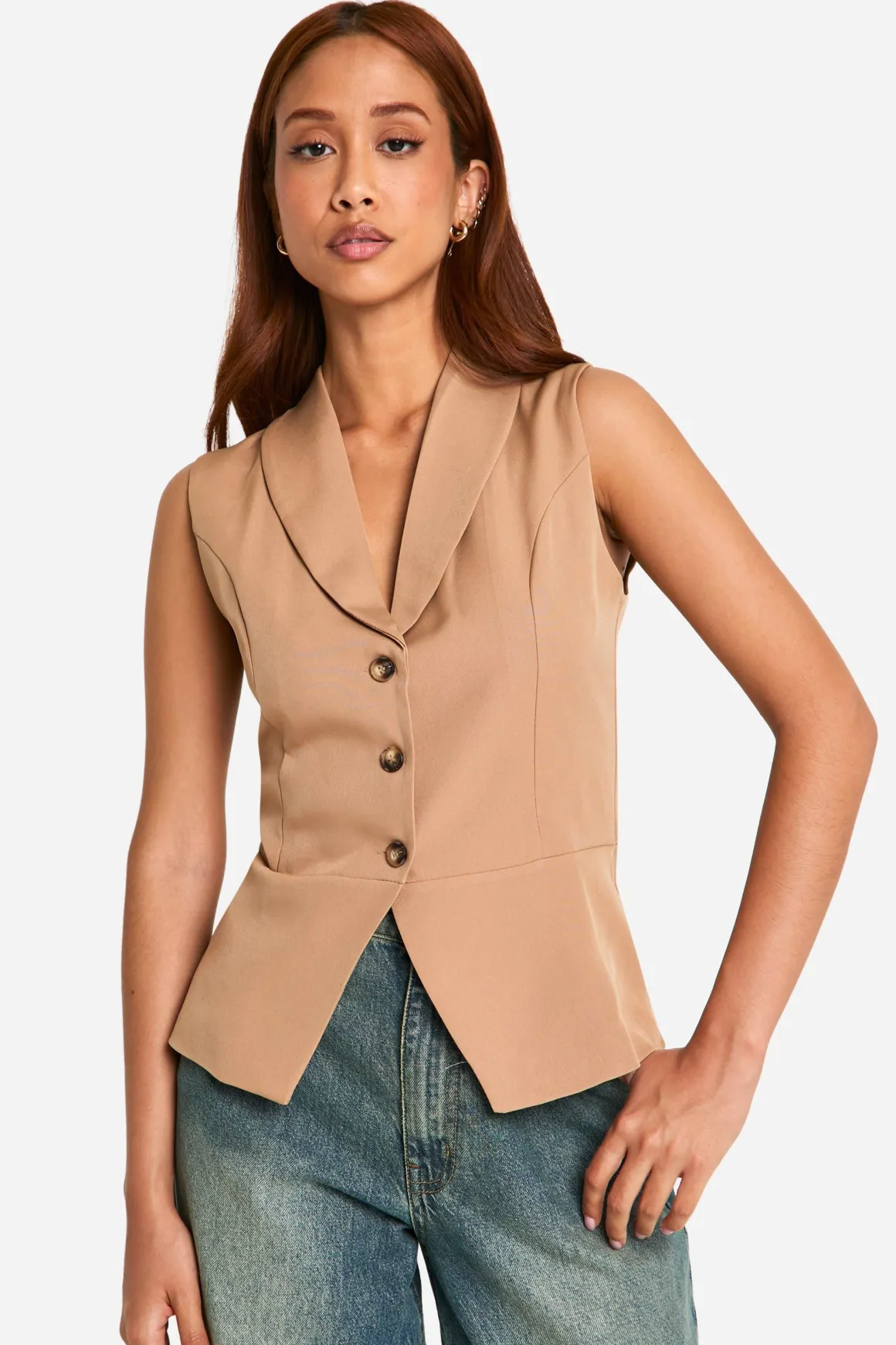 Gilet long sans manches