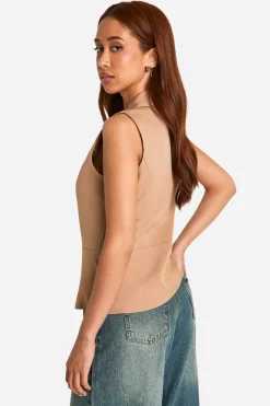 Gilet long sans manches