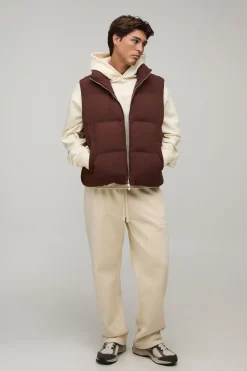Gilet Matelassé Homme Coupe Regular Poids Moyen Essentiel