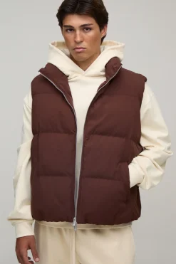 Gilet Matelassé Homme Coupe Regular Poids Moyen Essentiel