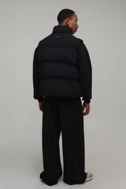 boohooMAN Gilet Matelassé Homme Coupe Regular Poids Moyen Essentiel<Homme Essentiels|Manteaux Et Vestes
