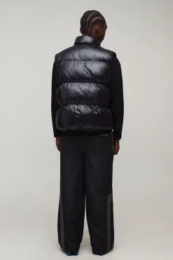 boohooMAN Gilet Matelassé Mi-saison À Finition Brillante Coupe Regular Pour Homme Grand<Homme Tout Afficher|Vestes & Manteaux Tall