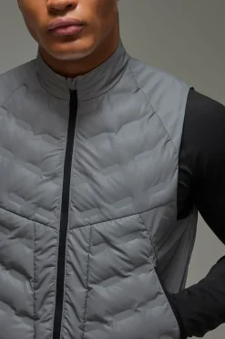 boohooMAN Gilet matelassé réfléchissant pour homme actif<Femme Tout Afficher|Vestes