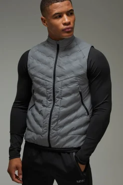 boohooMAN Gilet matelassé réfléchissant pour homme actif<Femme Tout Afficher|Vestes