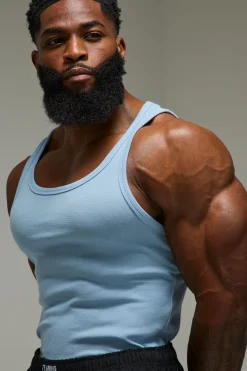Gilet musculaire ajusté pour homme Active Gym à côtes