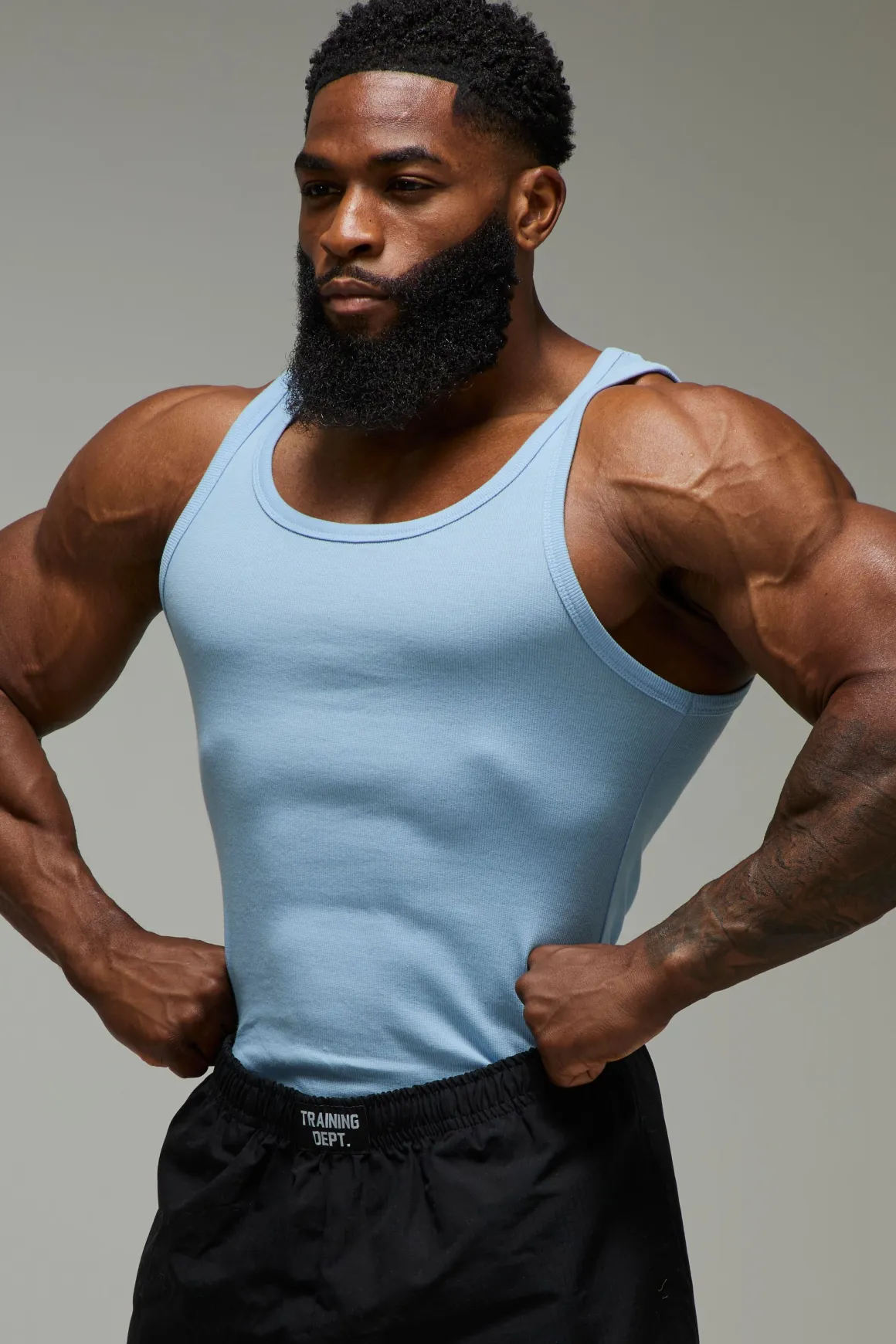 Gilet musculaire ajusté pour homme Active Gym à côtes