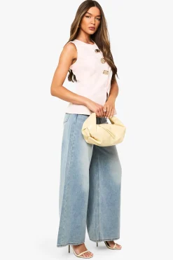boohoo Gilet or à garniture Shell<Femme Tailleurs|Tops