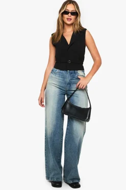 Gilet à épaulettes ceinturé