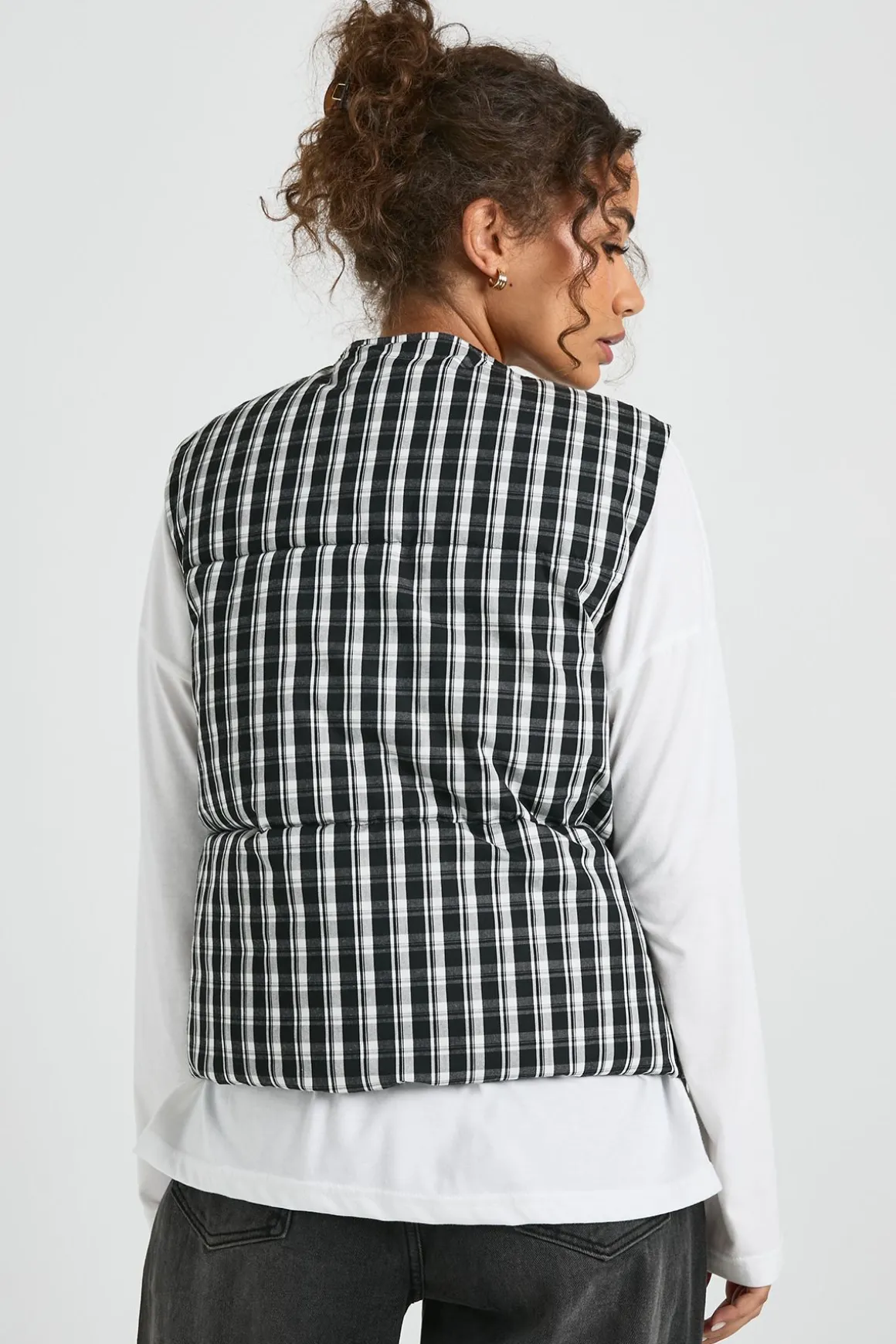 Gilet Puffer Vichy