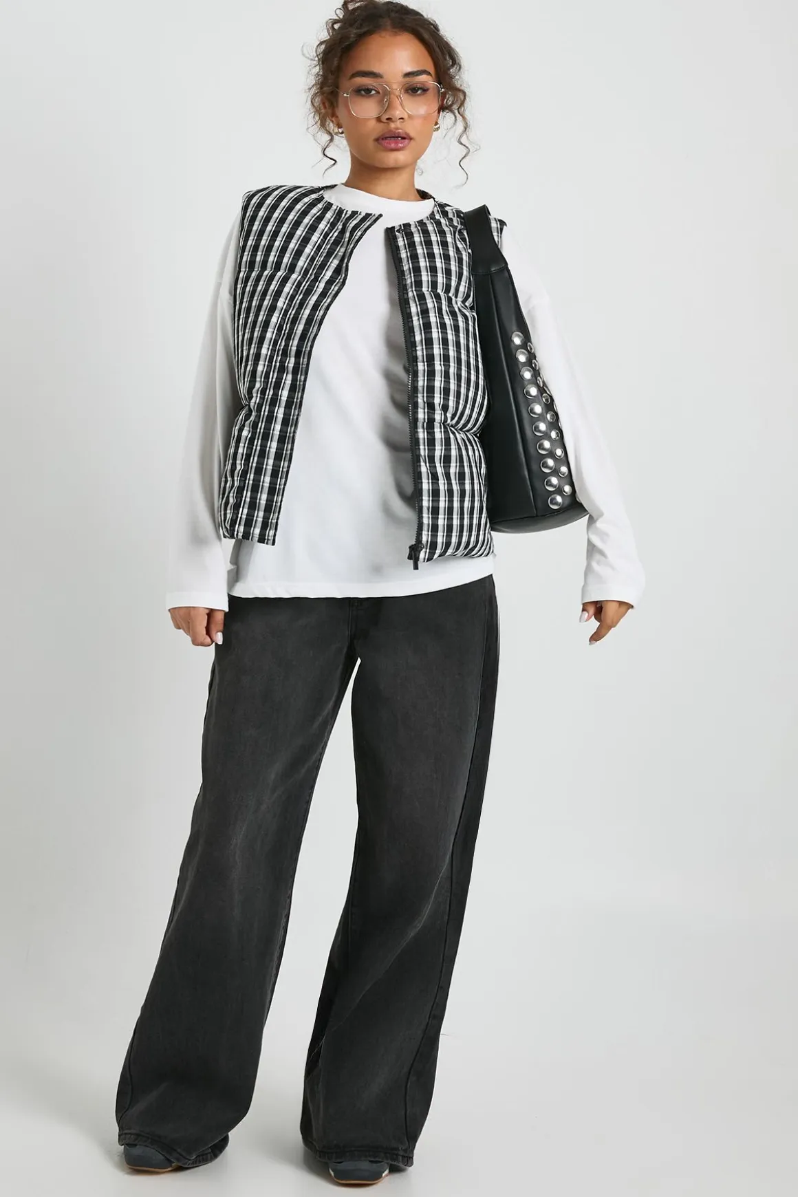 Gilet Puffer Vichy