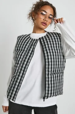 Gilet Puffer Vichy