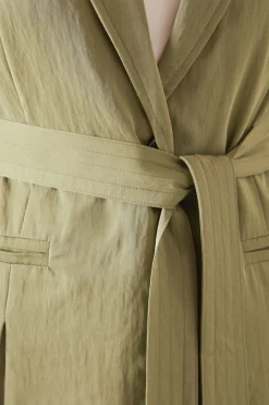 Gilet Sans Manches Ceinturé Petite Taille