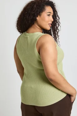 Gilet Sans Manches Côtelé Grande Taille